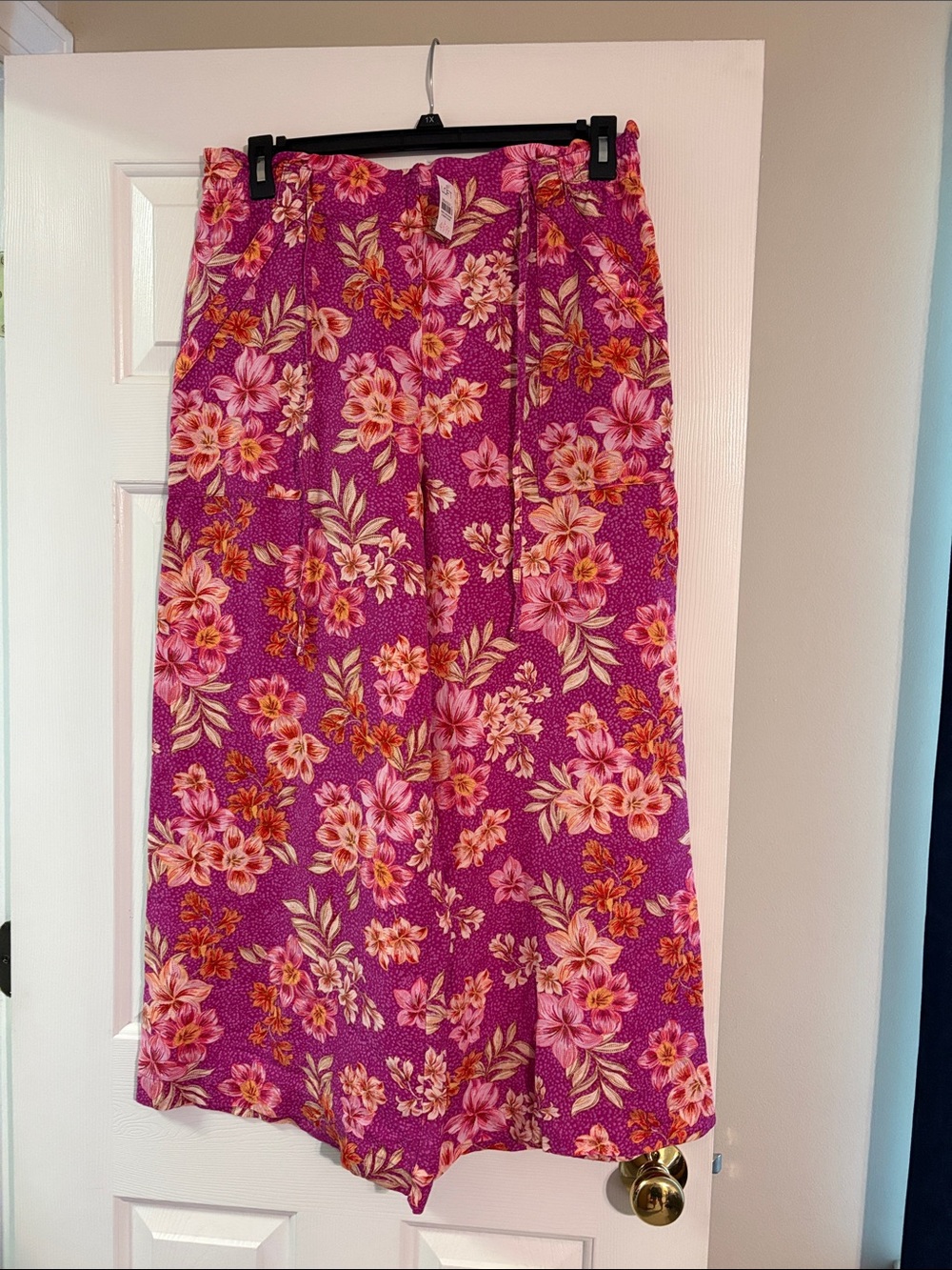 Loft Breezy Wide Leg Pants in Lily Linen Blend
